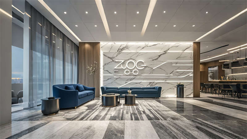 合肥7000平辦公樓裝修設計效果圖欣賞