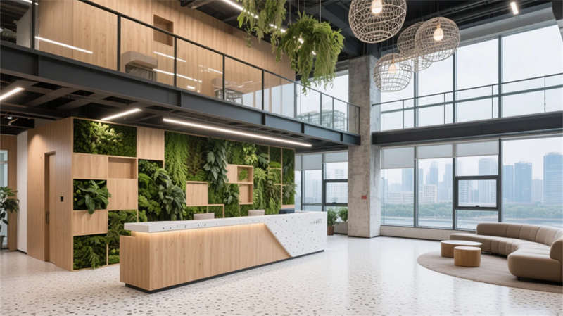模塊化綠洲，合肥科技企業5500平辦公樓裝修設計效果圖