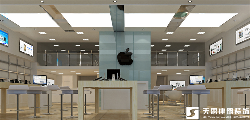 合肥蘋果專賣店設計裝修風格，專賣店裝修，專賣店設計
